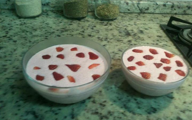Mousse de morango