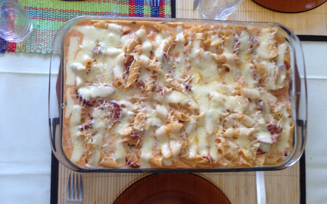 Macarrão de panela de pressão delícia