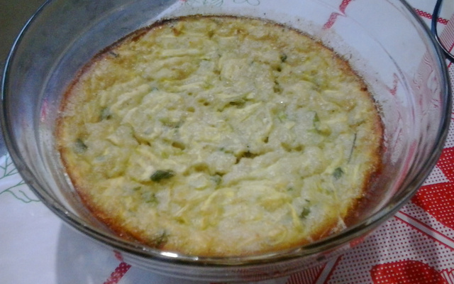 Souflé de abobrinha da Claudir