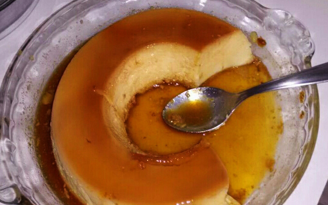 Pudim de leite em pó idêntico ao de leite condensado