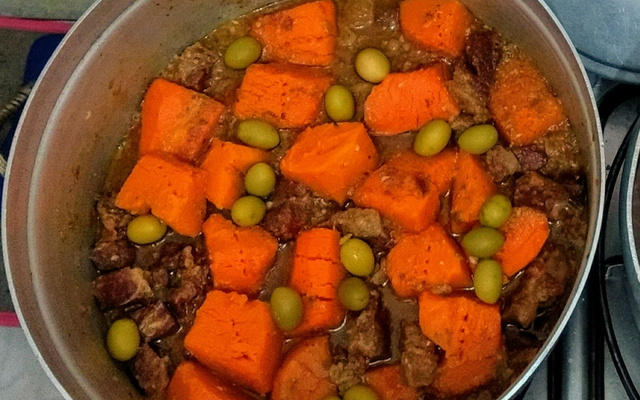 Carne seca com abóbora