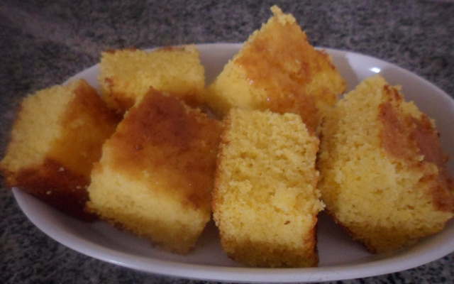 Bolo de creme de milho