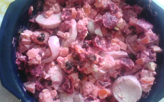 Salada de maionese simples e deliciosa