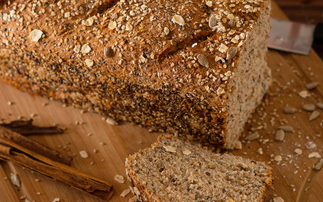 Pão 100% integral de liquidificador