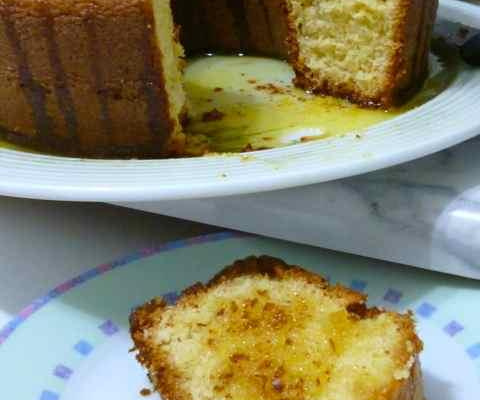Bolo de laranja de liquidificador