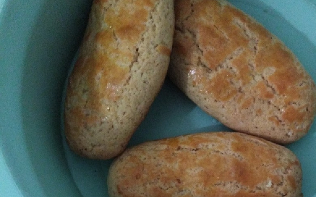 Pão de minuto com essência de baunilha