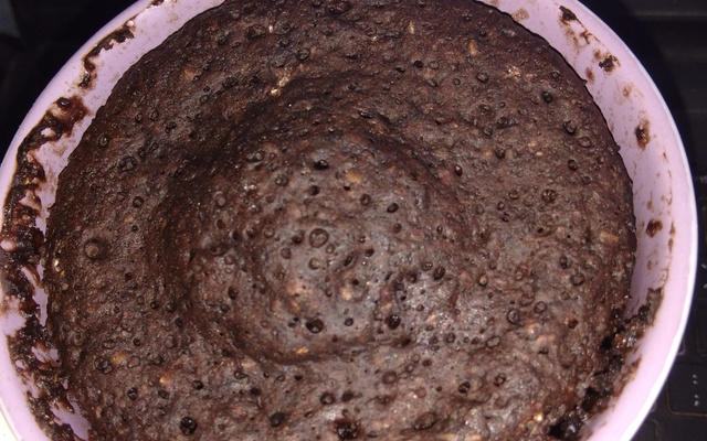 Bolo de caneca vegetariano