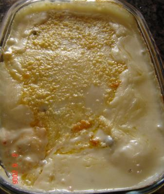 Frango com creme de milho