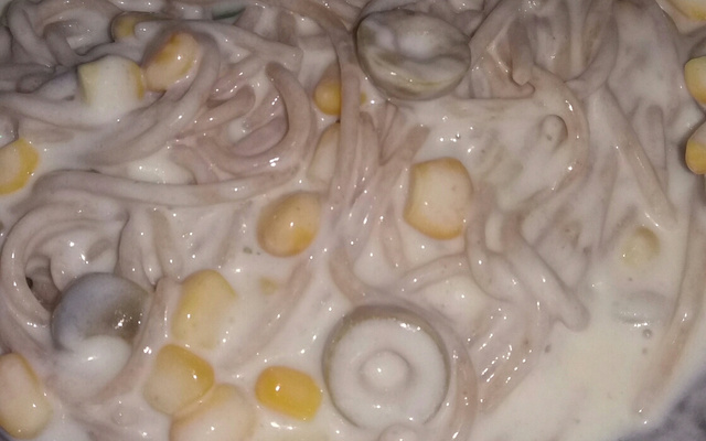 Macarrão integral ao molho branco