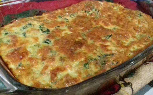 Torta de espinafre fit