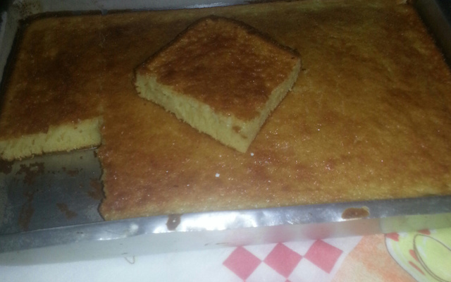 Bolo de fubá cremoso