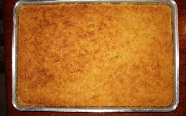 Bolo de fubá cremoso