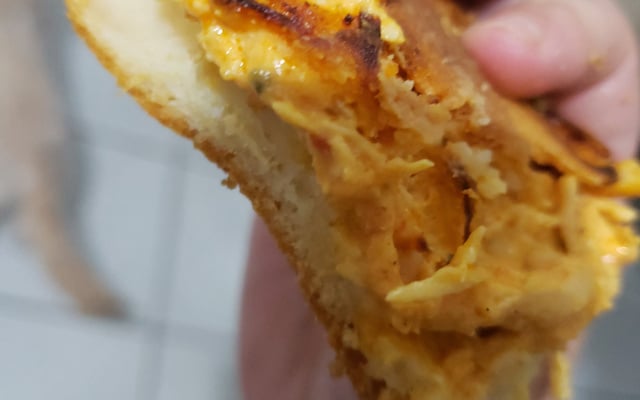 Torta de frango macia de batedeira