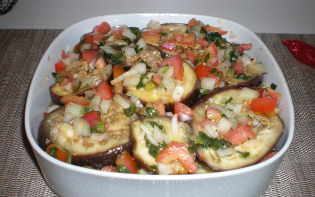 Berinjela ao vinagrete deliciosa