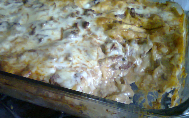 Lasanha de estrogonofe