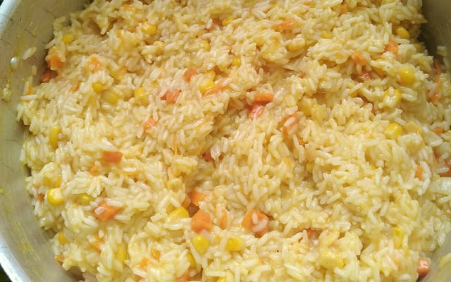 Arroz refogado simples