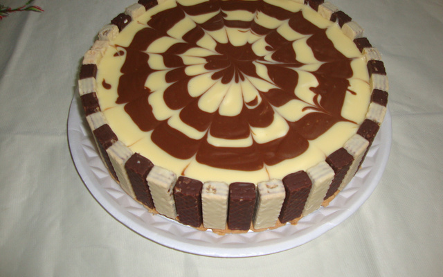 Torta de chocolate branco