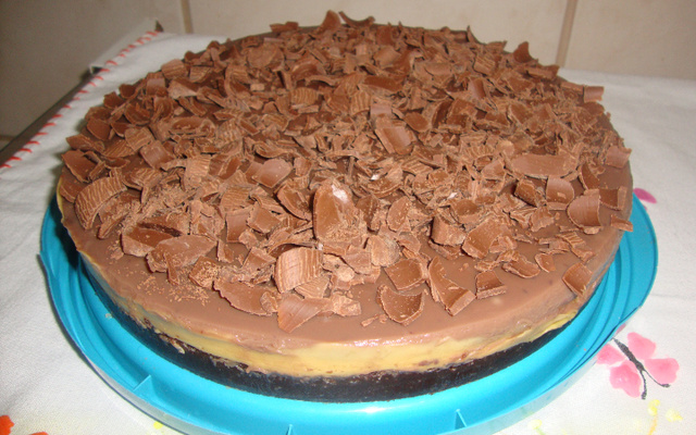 Torta de maracujá com chocolate