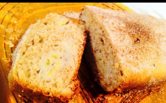 Cake de banana com canela