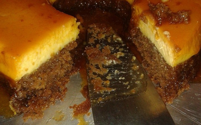 Bolo pudim de laranja