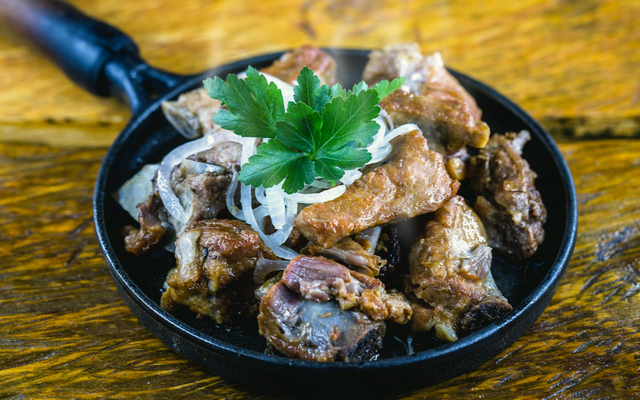 Costelinha de porco assada