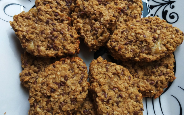 Cookie de aveia com banana da Ane