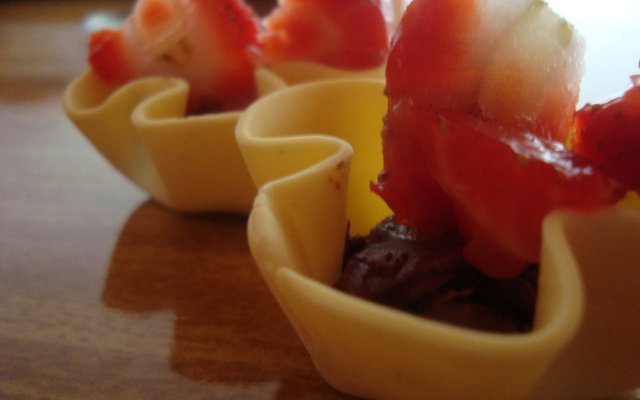 Cestinhas de chocolate