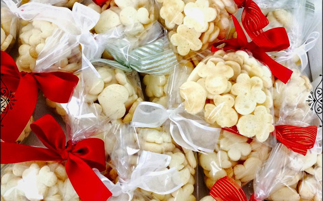 Bolacha amanteigada de leite condensado