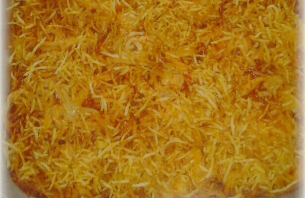 Lasanha de macarrão espaguete