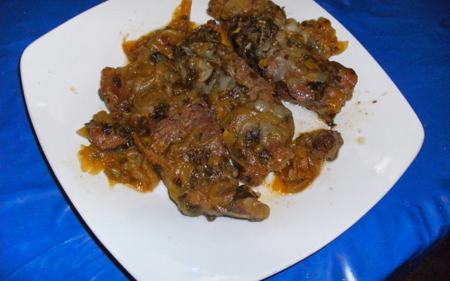 Contra filé na panela de pressão