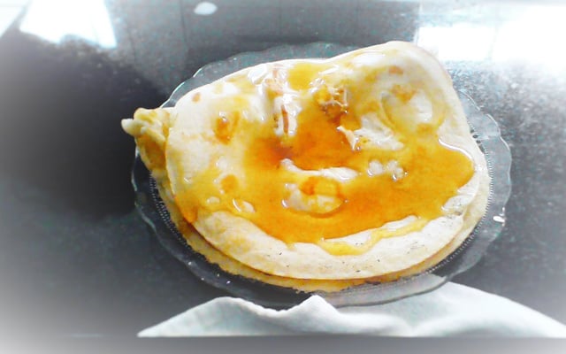 Panqueca com mel