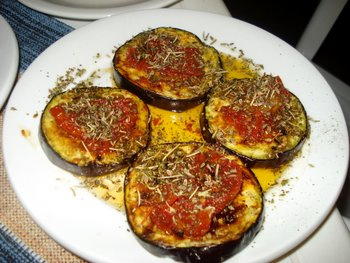 Berinjela com queijo