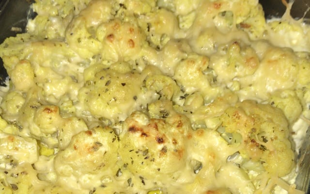 Couve-flor gratinada