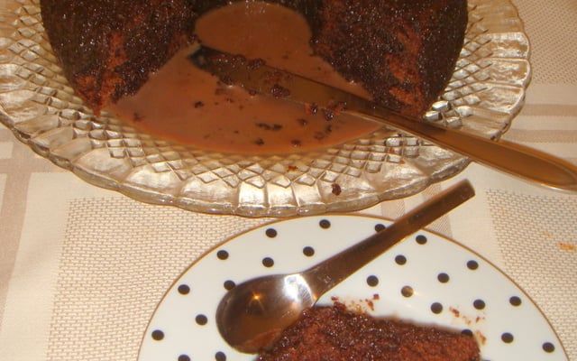 Bolo de chocolate molhado da Jú