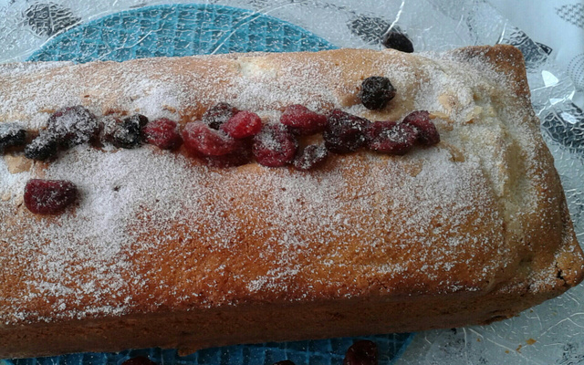 Bolo de blueberry