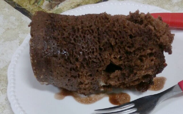 Bolo de chocolate na caneca