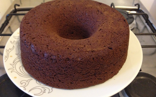Bolo de chocolate meio amargo do Vitor