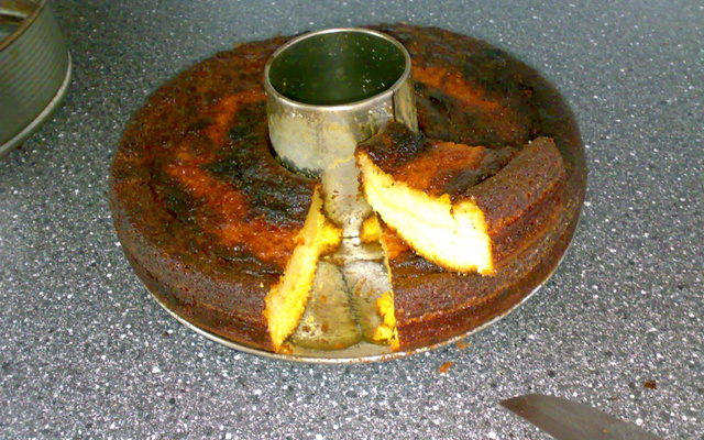 Bolo cremoso de fubá