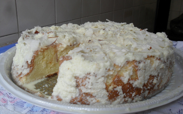 Bolo gelado toalha felpuda