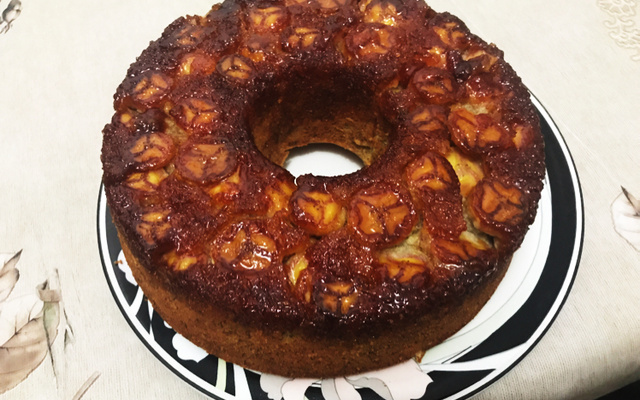 Bolo de banana com farinha de rosca