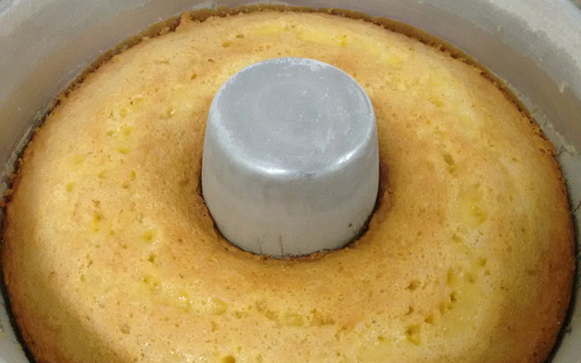 Bolo de Fubá com Milho