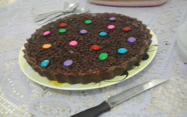 Torta aveludada de chocolate