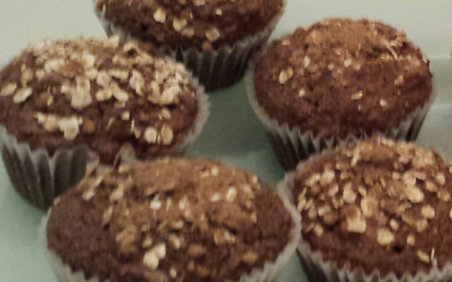 Muffins de aveia, canela e maçã