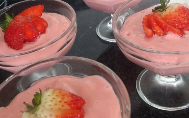 Mousse de morango