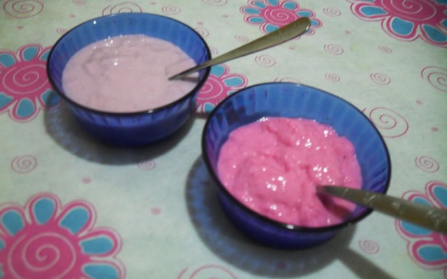 Sobremesa tipo danoninho gelado