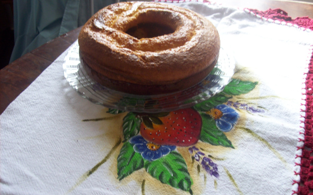 Bolo cremoso de milho