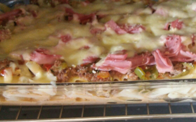 Macarronada de carne moída