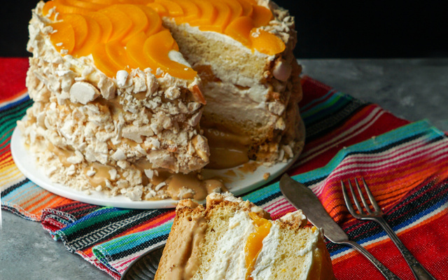 Recheio de pêssego para bolo