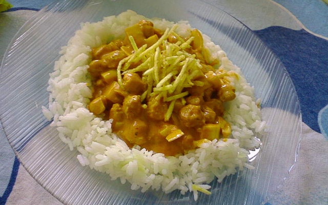 Estrogonofe de proteina de soja do Thiago