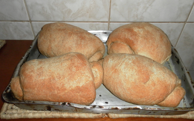 Pão integral caseiro